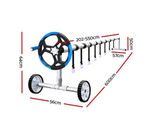Aquabuddy Swimming Pool Cover Pools Roller Wheel Solar Blanket 500 Micron 9.5X5M