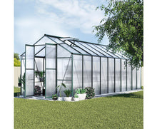 Load image into Gallery viewer, Greenhouse 6.3x2.44x2.1M Aluminium Polycarbonate Green House Garden Shed