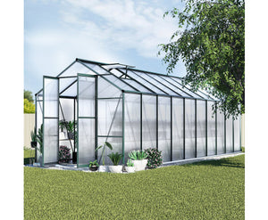 Greenhouse 6.3x2.44x2.1M Aluminium Polycarbonate Green House Garden Shed