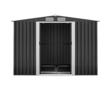 Load image into Gallery viewer, Giantz Garden Shed Outdoor Storage Sheds 2.58x3.14x2.02M Workshop Metal Base Grey