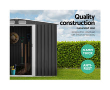 Load image into Gallery viewer, Giantz Garden Shed Outdoor Storage Sheds 2.58x3.14x2.02M Workshop Metal Base Grey